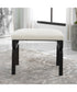 Diverge White Shearling Small Bench
