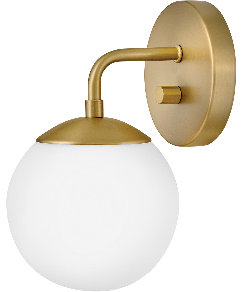 Julep 1-Light Medium Single Light Sconce in Lacquered Brass