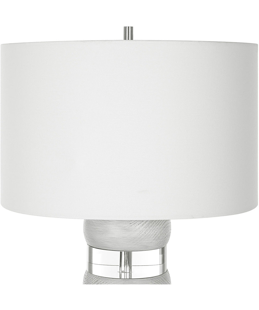 Band Together Crystal & Wood Table Lamp