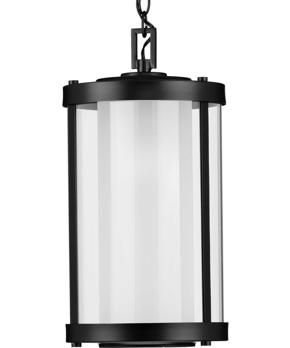Irondale Black 1-Light Hanging Lantern Matte Black