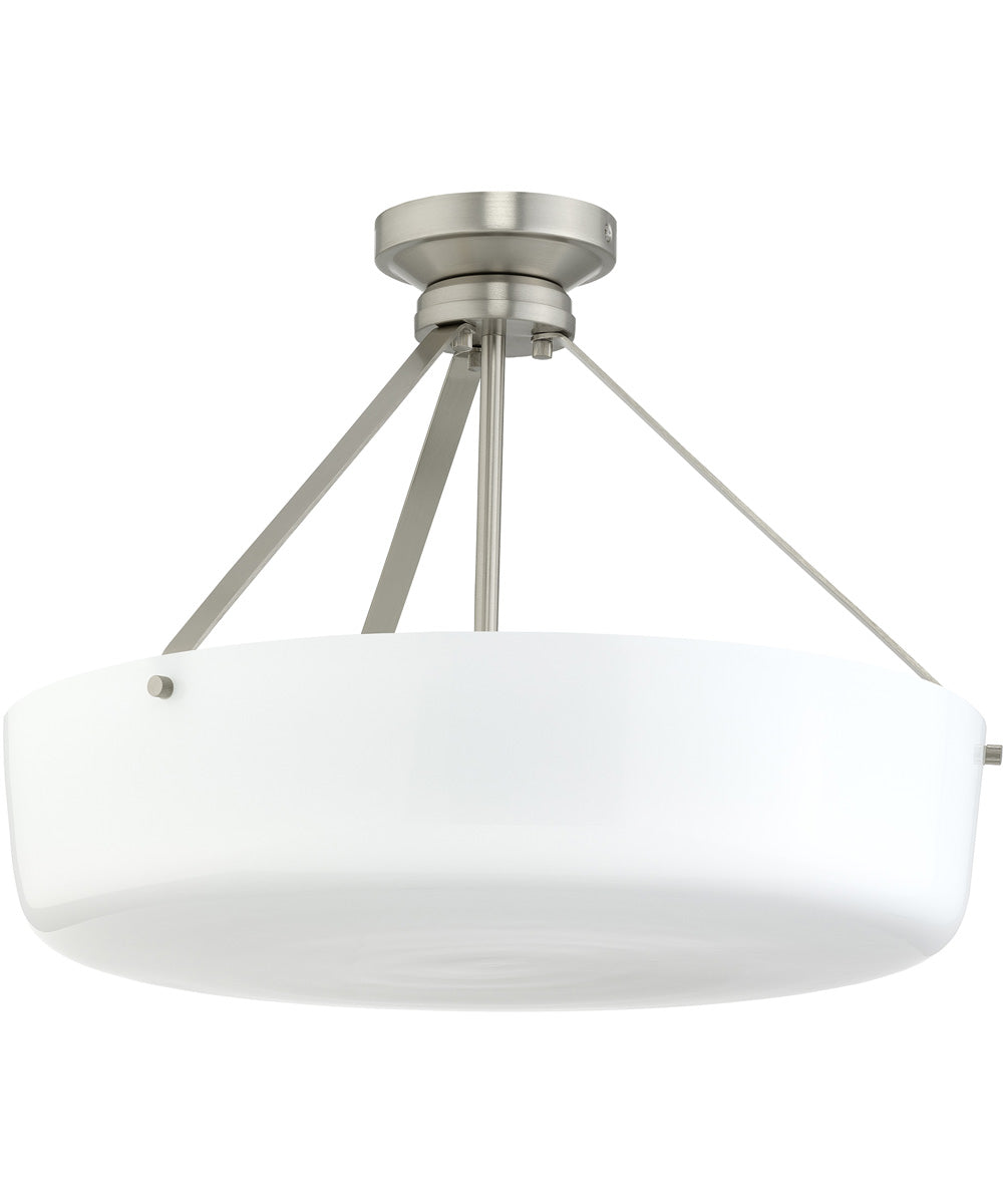 Lieon 3-Light Convertible Pendant Brushed Nickel