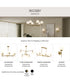 Rigsby 6-Light Linear Chandelier Brushed Gold