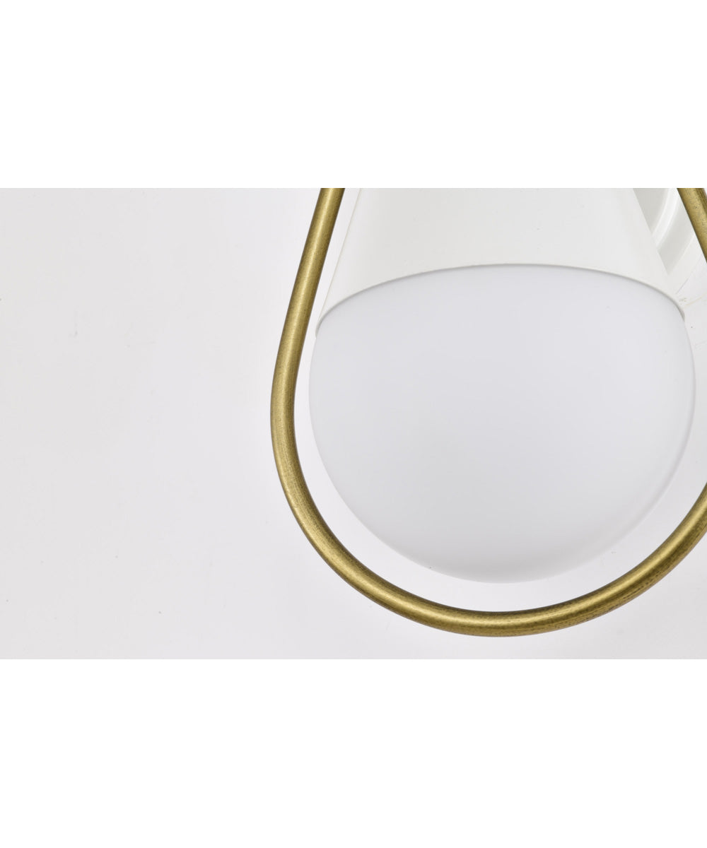 Admiral 1-Light Vanity & Wall Matte White