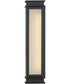 Rockwell LED-Light Medium Wall Mount Lantern in Textured Black