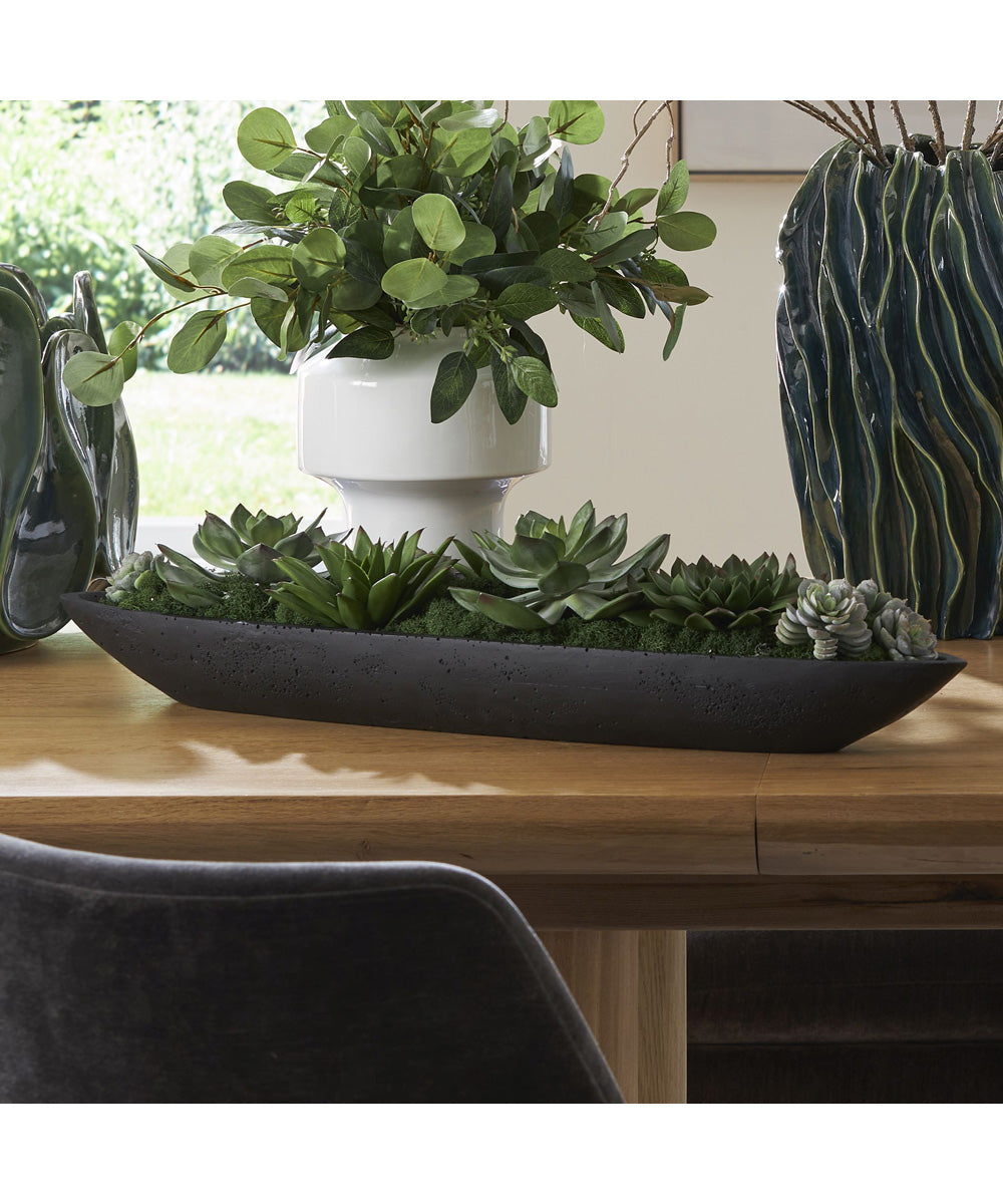Verde Succulent Centerpiece In Bowl