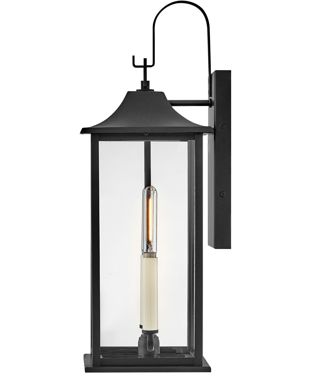 Nolan 2-Light Medium Wall Mount Lantern in Black