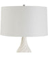 Twisted Swirl White Table Lamp