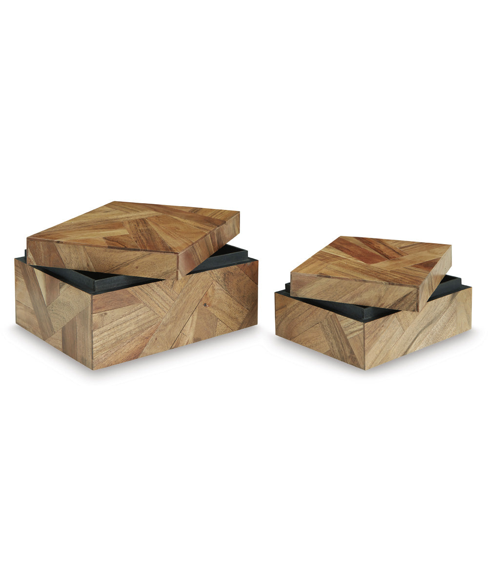 Antford Box Set Set of 2 Brown