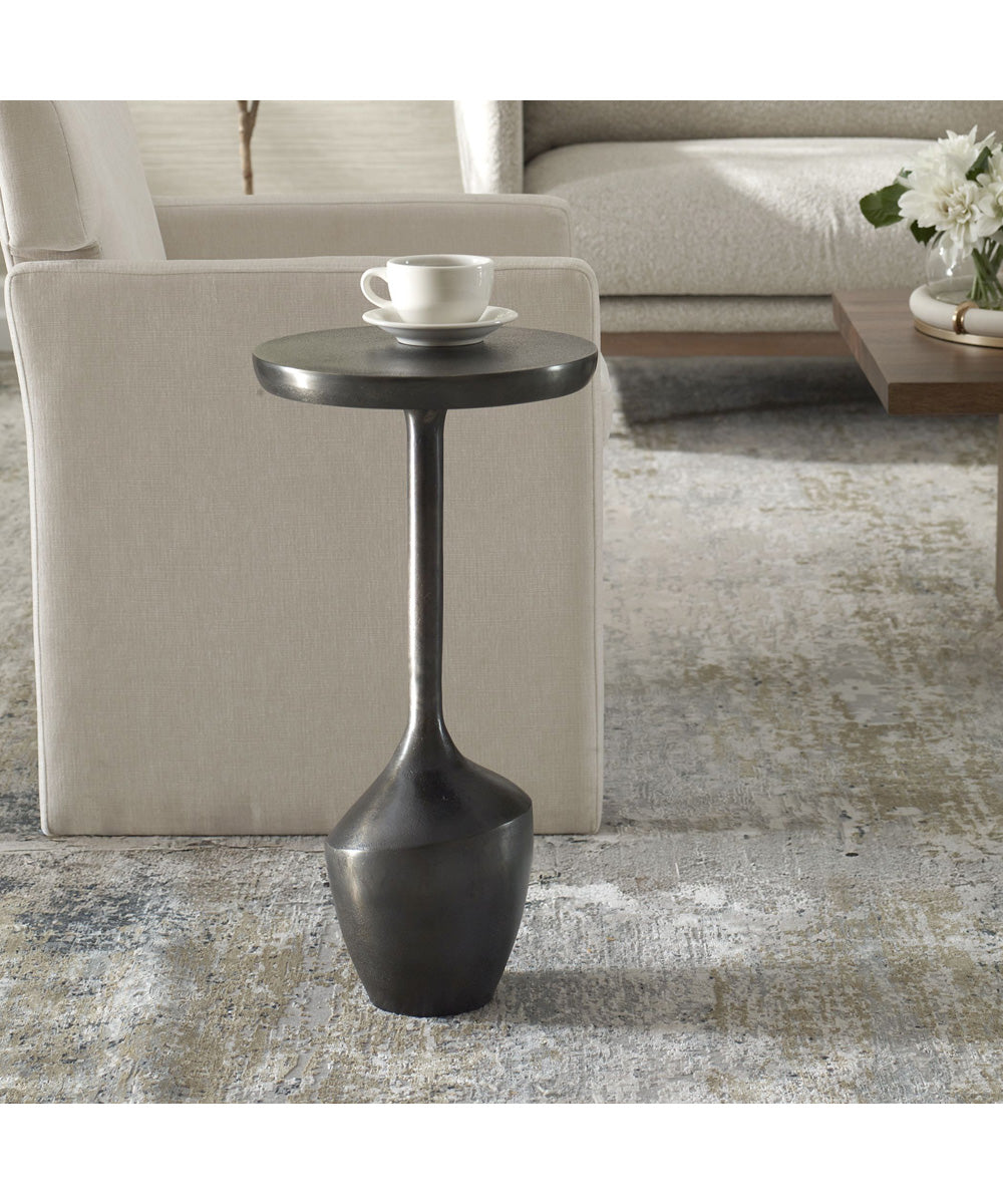 Accent Table in Raw Dark Brown
