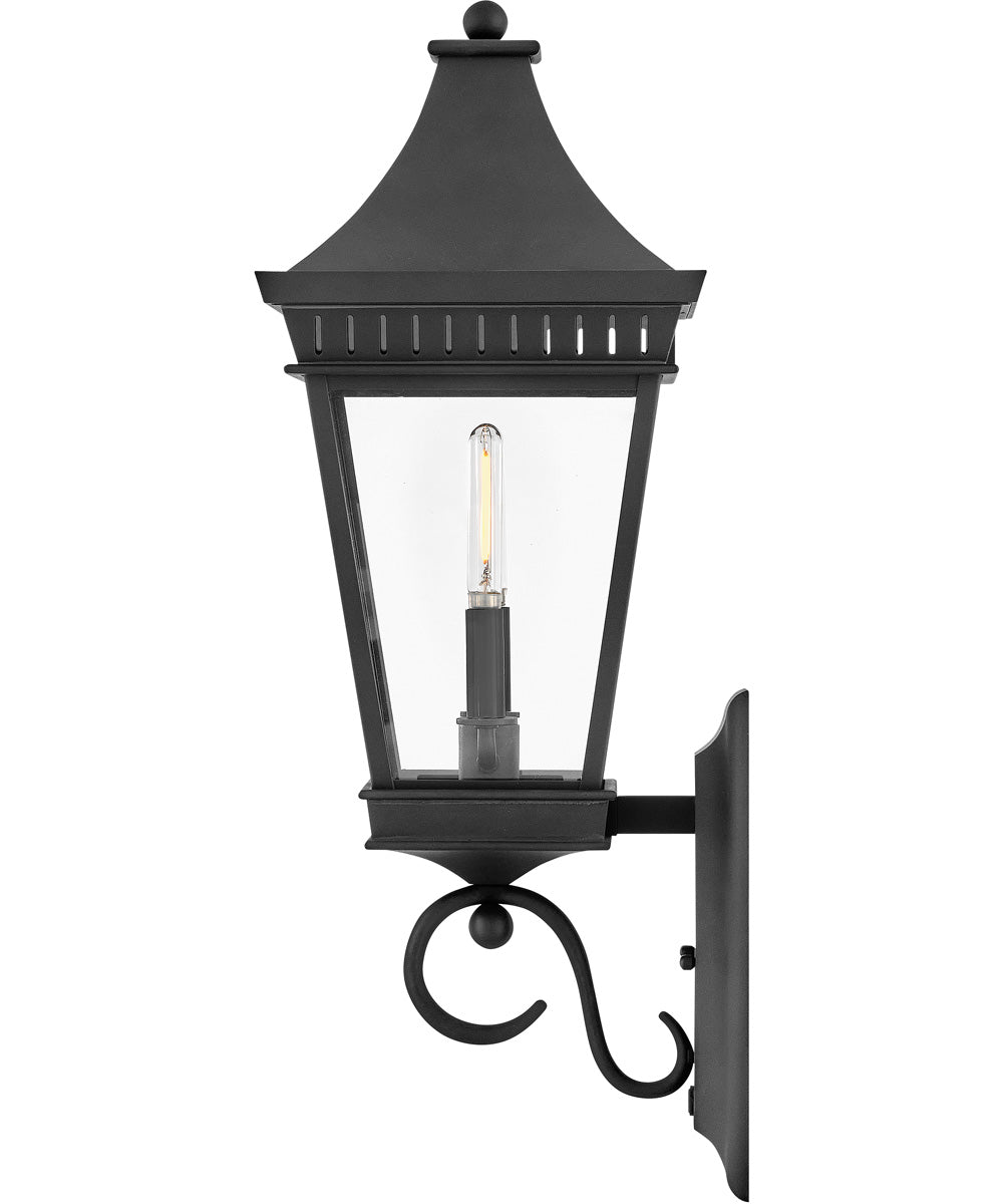 Chapel Hill 2-Light Large Wall Mount Lantern in Museum Black