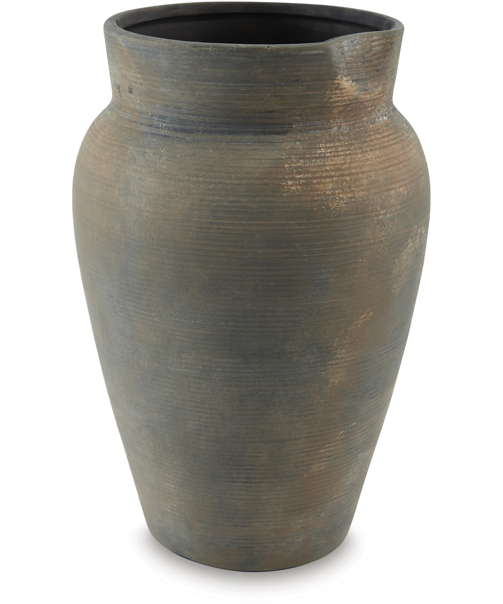 Brickmen Vase Antique Gray