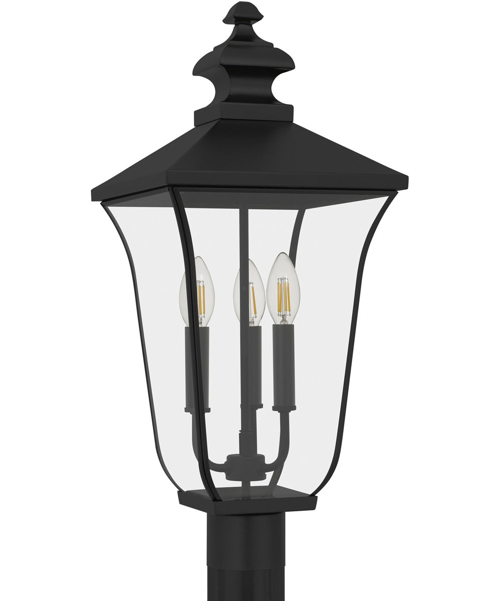 Farley 3-light Outdoor Post Light Matte Black
