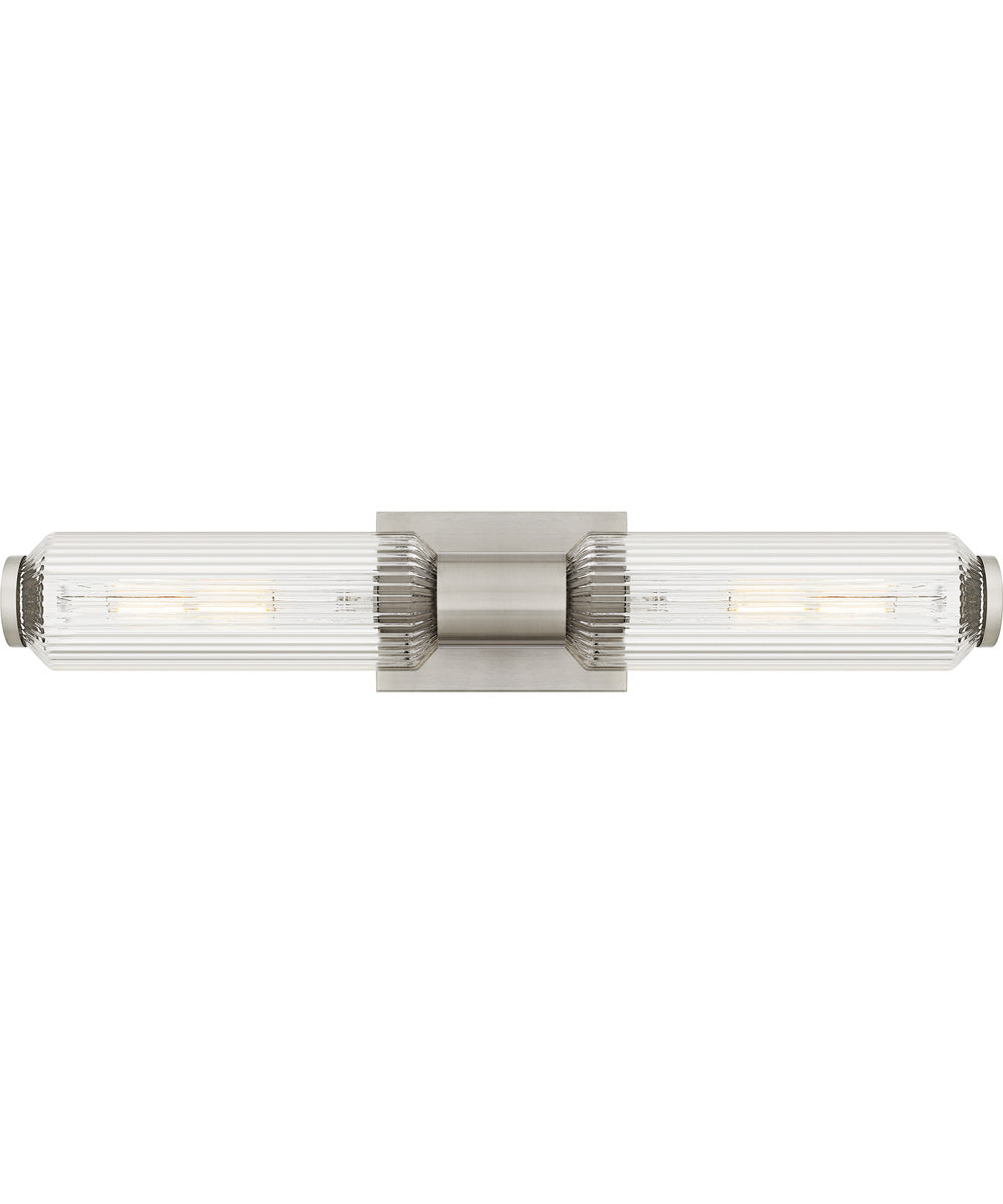 Hawes Medium 2-light Bath Light Brushed Nickel