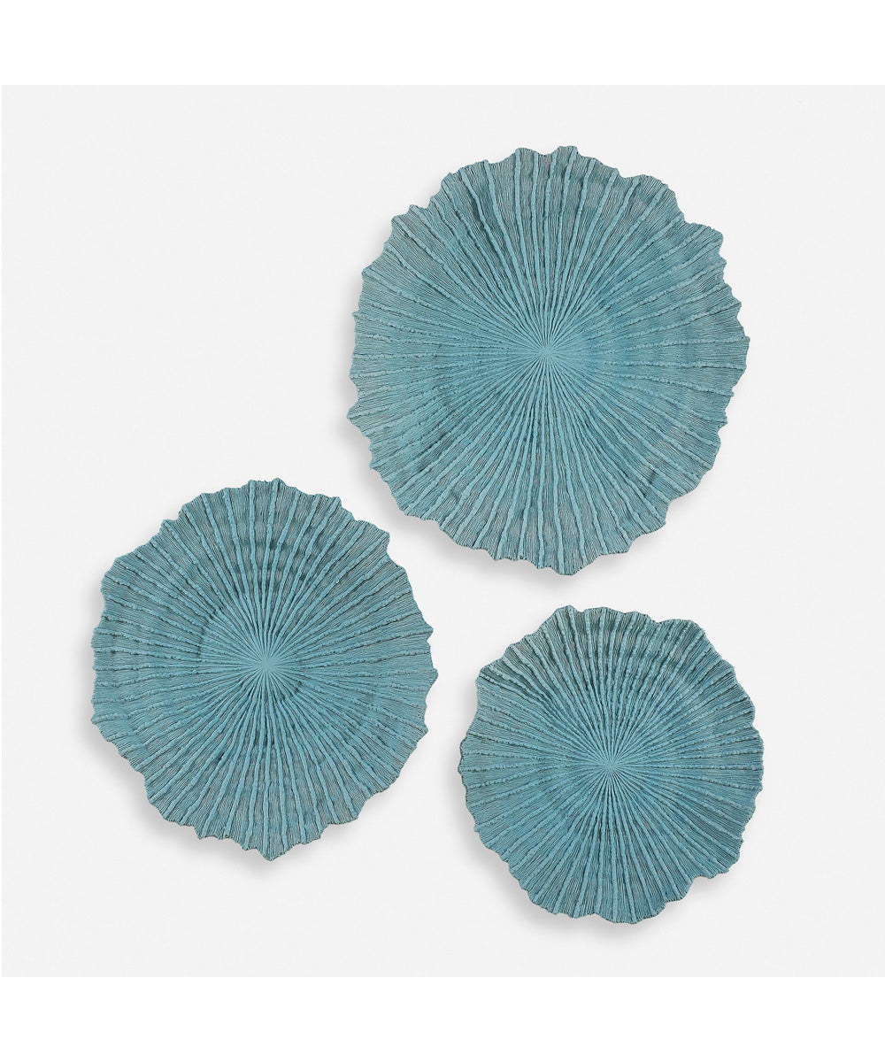 Ocean Gems Blue Wall Decor Set of 3
