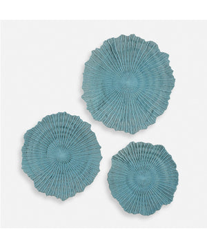 Ocean Gems Blue Wall Decor Set of 3