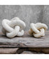 Limestone Link Sculptures, Set of 2