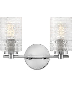 Mabel 2-Light Small Two Light Vanity in Chrome