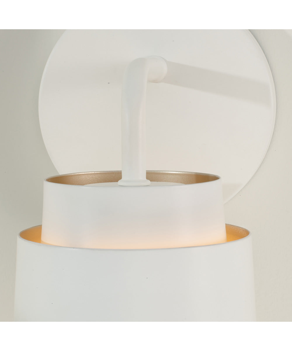 Pratt 1-Light Sconce Matte White