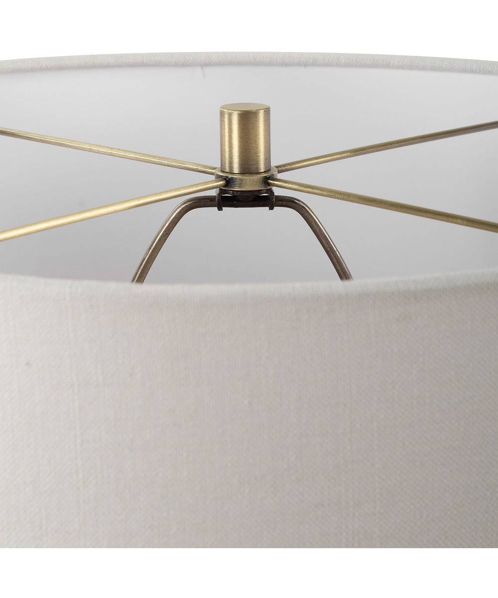 Strata Tan Glaze Table Lamp