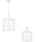 Anna 3-Light Foyer Textured White