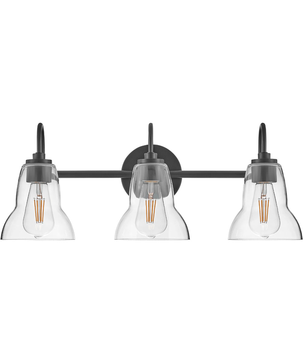 Vera 3-Light Medium Three Light Vanity in Black