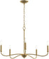 Ilia 5-Light Chandelier Brushed Gold