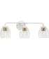 Quillan 3-Light Transitional Bath & Vanity Light White Plaster