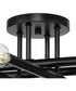 Arya 4-Light 20" Semi-Flush Mount Light Matte Black