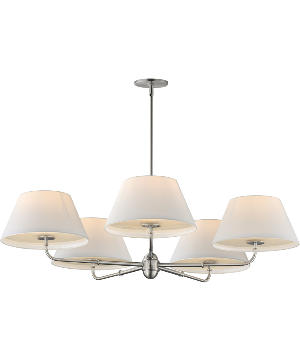 Dunbridge 5-Light Chandelier Polished Nickel