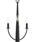 Jheni 3-Light Chandelier Matte Black