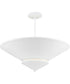 Pinellas 25 in. 4-Light Flush Mount White Plaster
