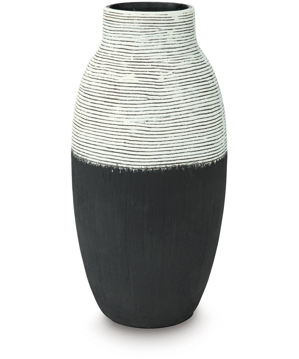 Girtha Vase Antique White/Black