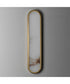 Plinth 24 inch LED  Alabaster Wall Sconce Natural Aged Brass