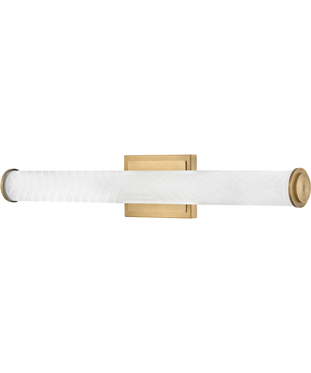 Devon LED-Light Medium LED Vanity in Lacquered Brass