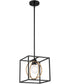 Kew Gardens 1 Light Pendant Matte Black