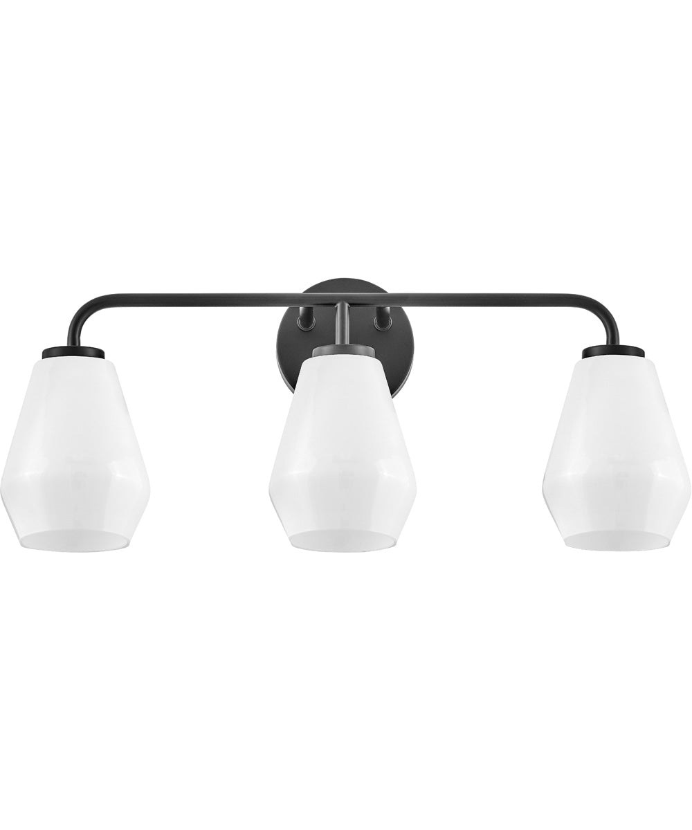 Gio 3-Light Medium Three Light Vanity in Black