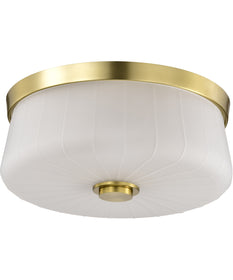 Lune 3-Light Close-to-Ceiling Vintage Brass