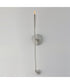 Vela 1-Light Sconce Satin Nickel