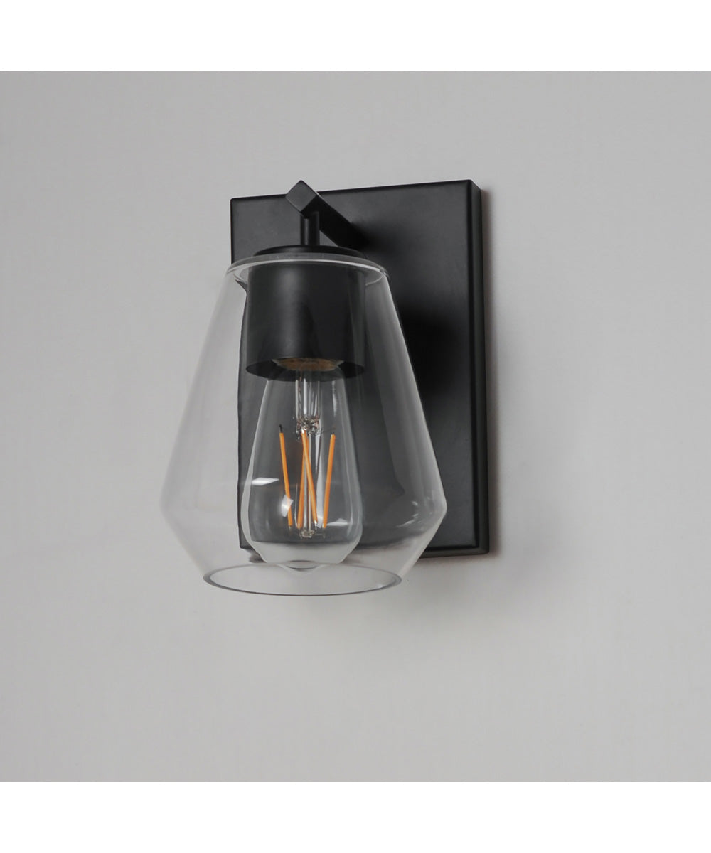 Geode 1-Light Sconce Black