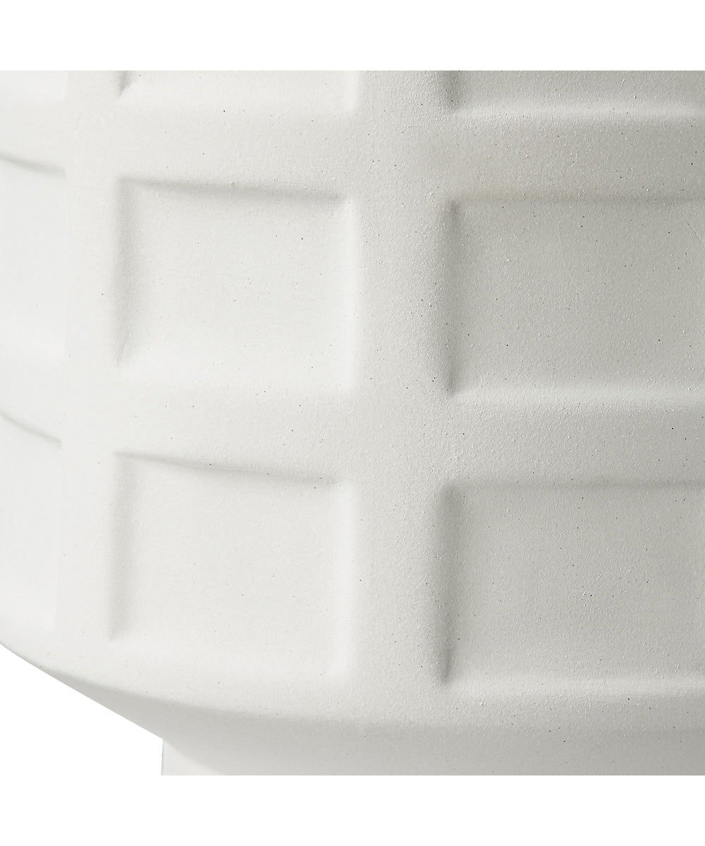 Window Pane White Table Lamp