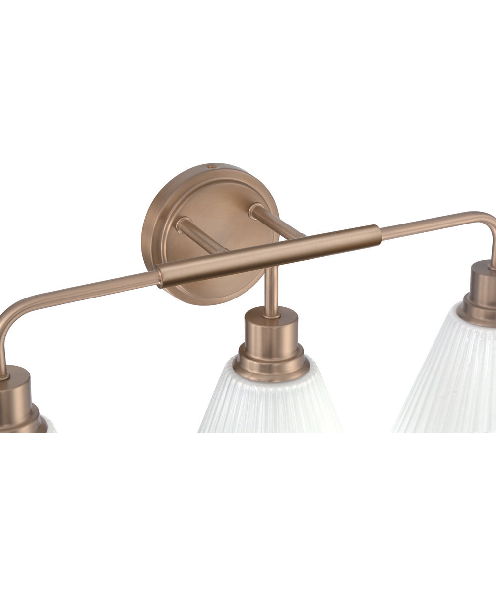 Pleated II 3-Light Lighting Premium Bronze