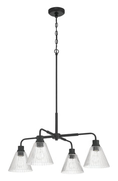 Pleated 4-Light Lighting Flat Black