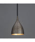Fleur 1-Light Mini Pendant Black / Gold