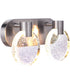 Glisten 2-Light Lighting Brushed Polished Nickel