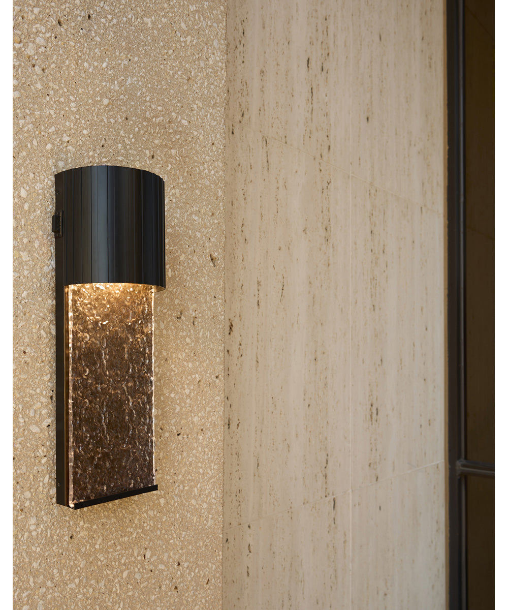 Cascata Outdoor Wall Sconce Wall Mount Light Fixture Black|Aged Copper