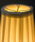 4"W x 4"H Down White Pleated Clip-on Candelabra Lampshade