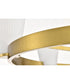 Royale 5-Light Chandelier Burnished Brass