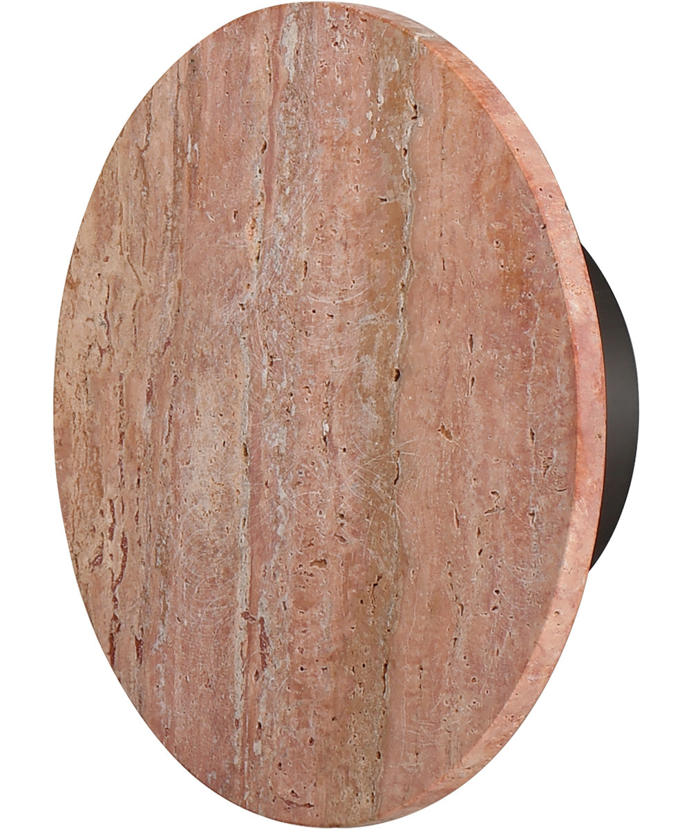 Discus 10 inch LED Outdoor Wall Sconce Rosso Laterite / Gunmetal