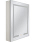 LED Cabinet Mirror 1-Light Mirror White