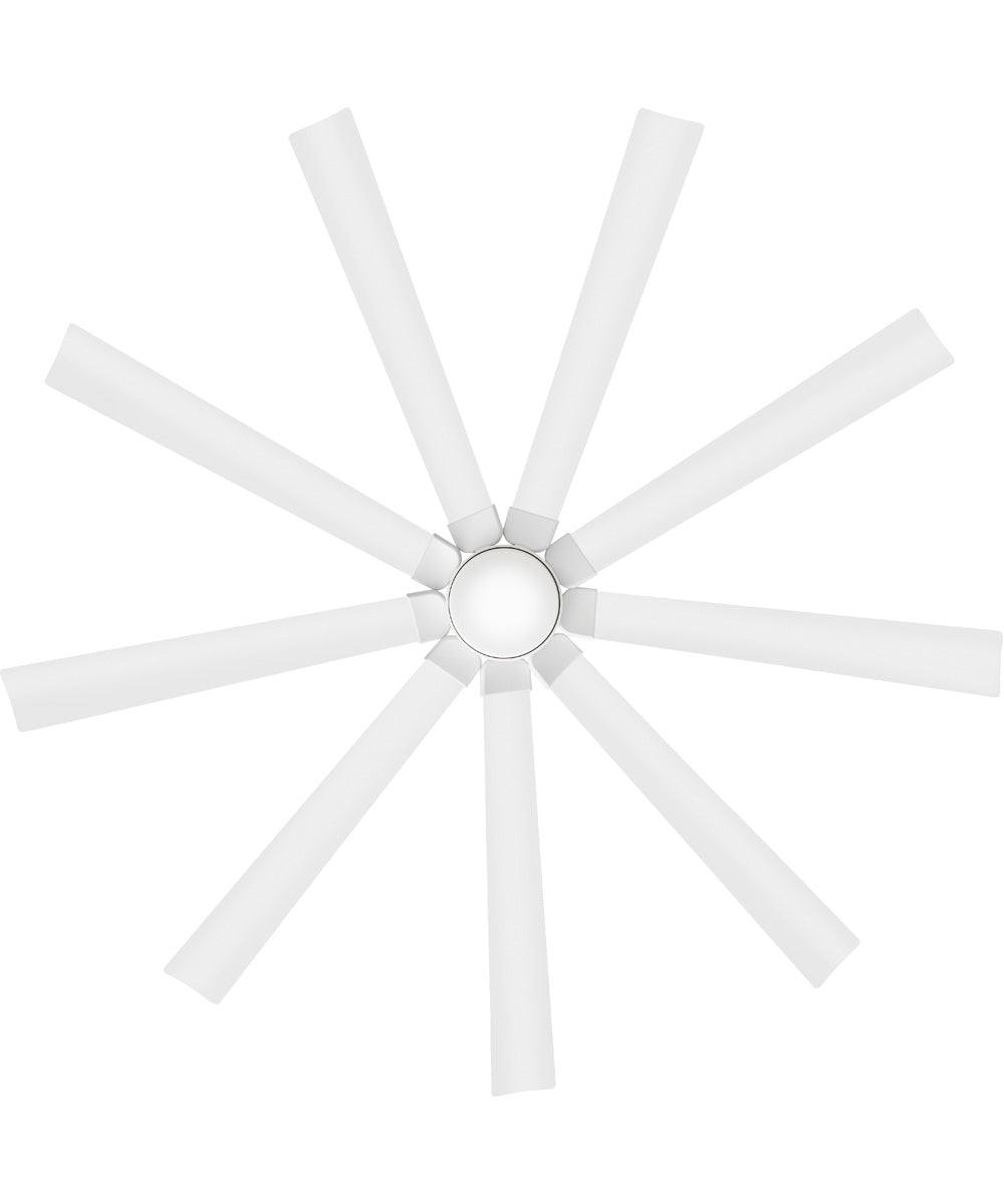 Turbine 80" LED Smart Fan Chalk White